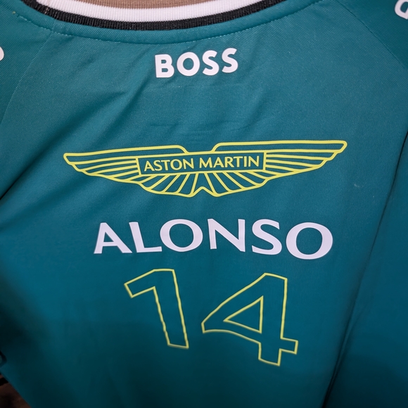 Men's Aston Martin F1 Team Fernando Alonso Driver Shirt - Picture 6 of 6